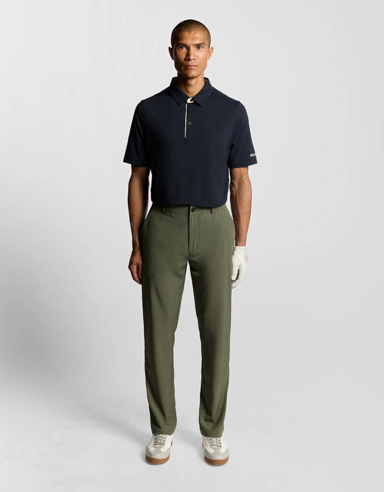 Golf Shank Button Polo Shirt