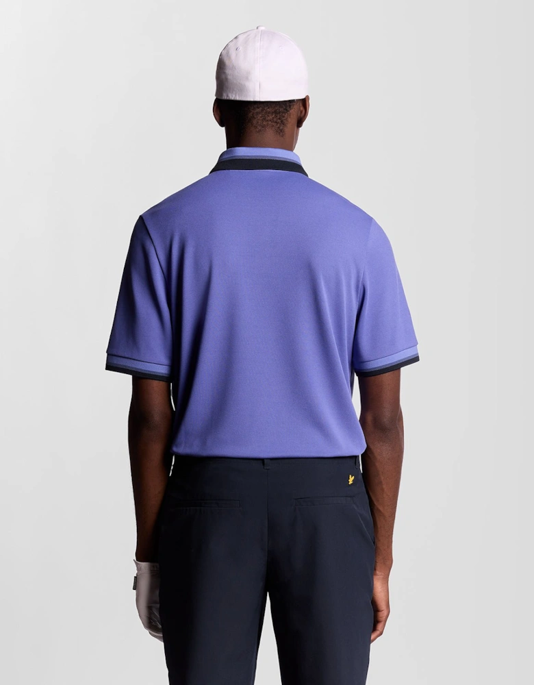Golf Tipped Rib Polo Shirt