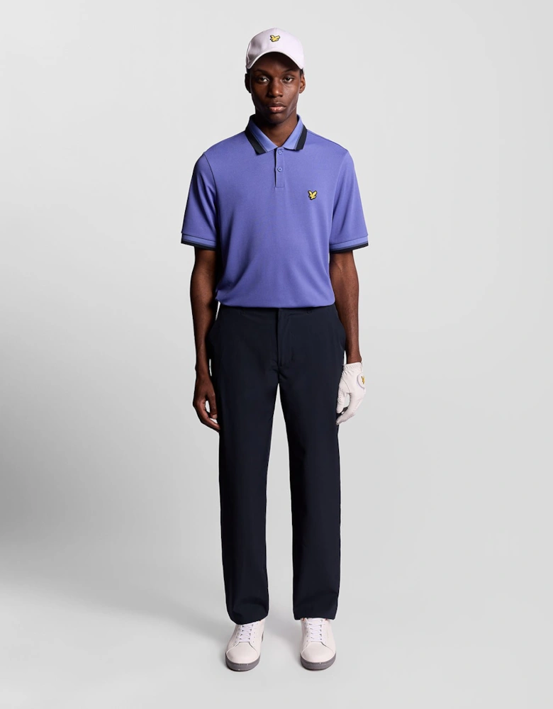 Golf Tipped Rib Polo Shirt