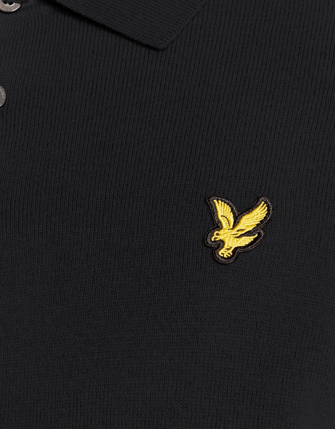 Merino Blend Long Sleeve Polo Shirt