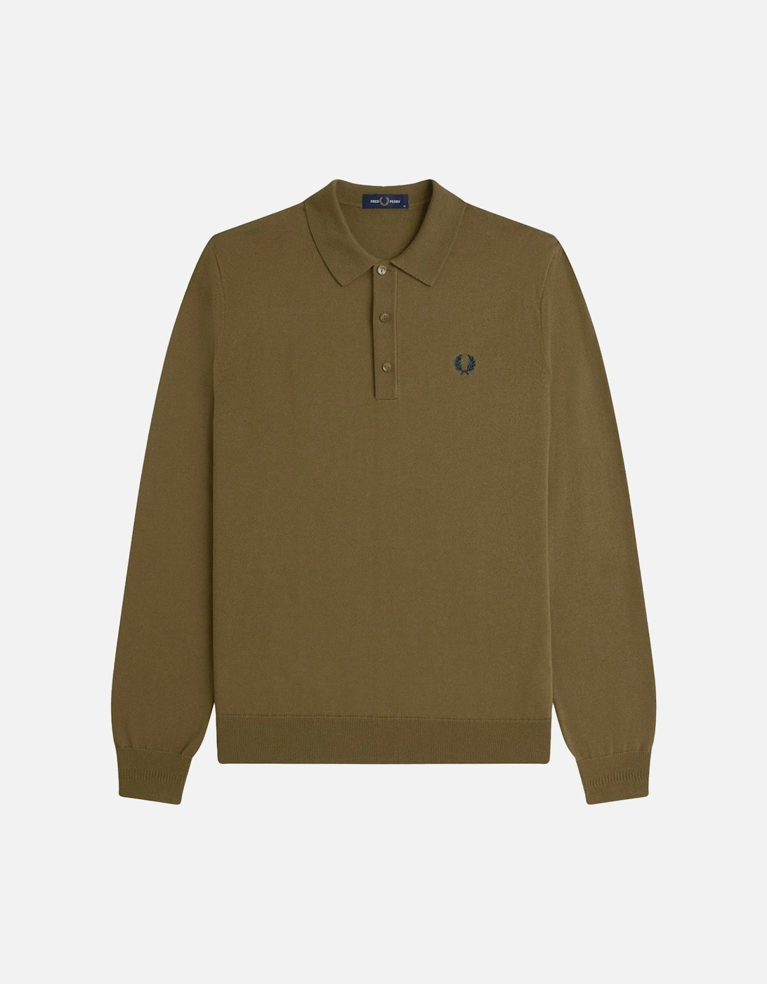 Knitted Merino Long Sleeve Polo Shirt, 2 of 1