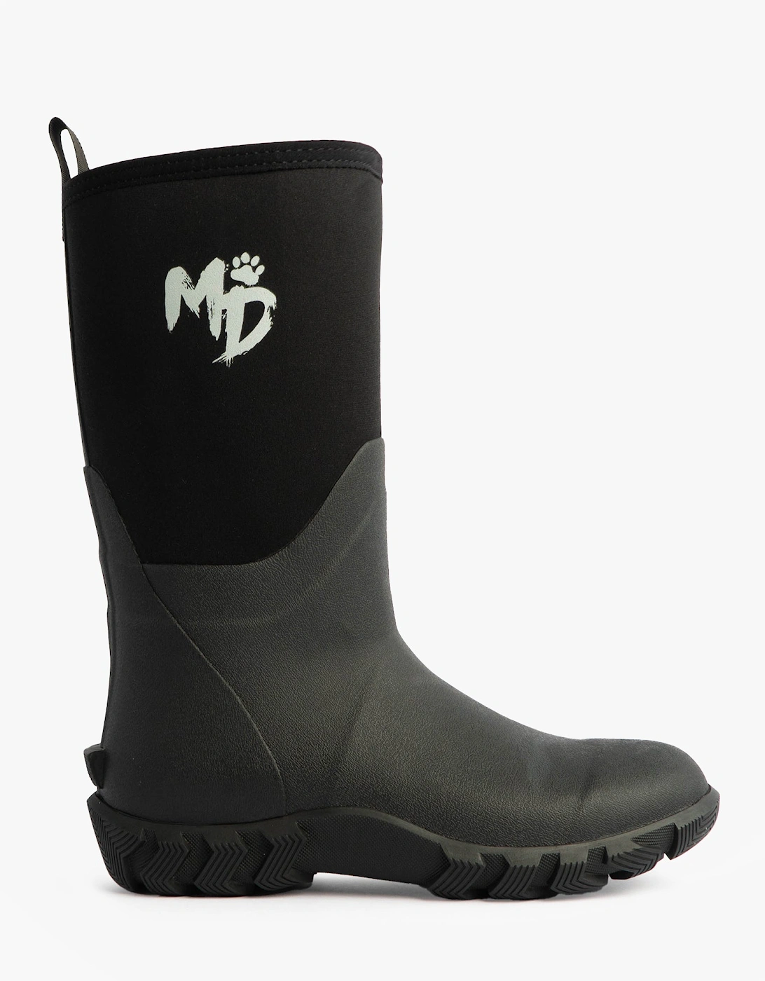 RUTLAND MID Unisex Neoprene Wellington Boots Black, 9 of 8