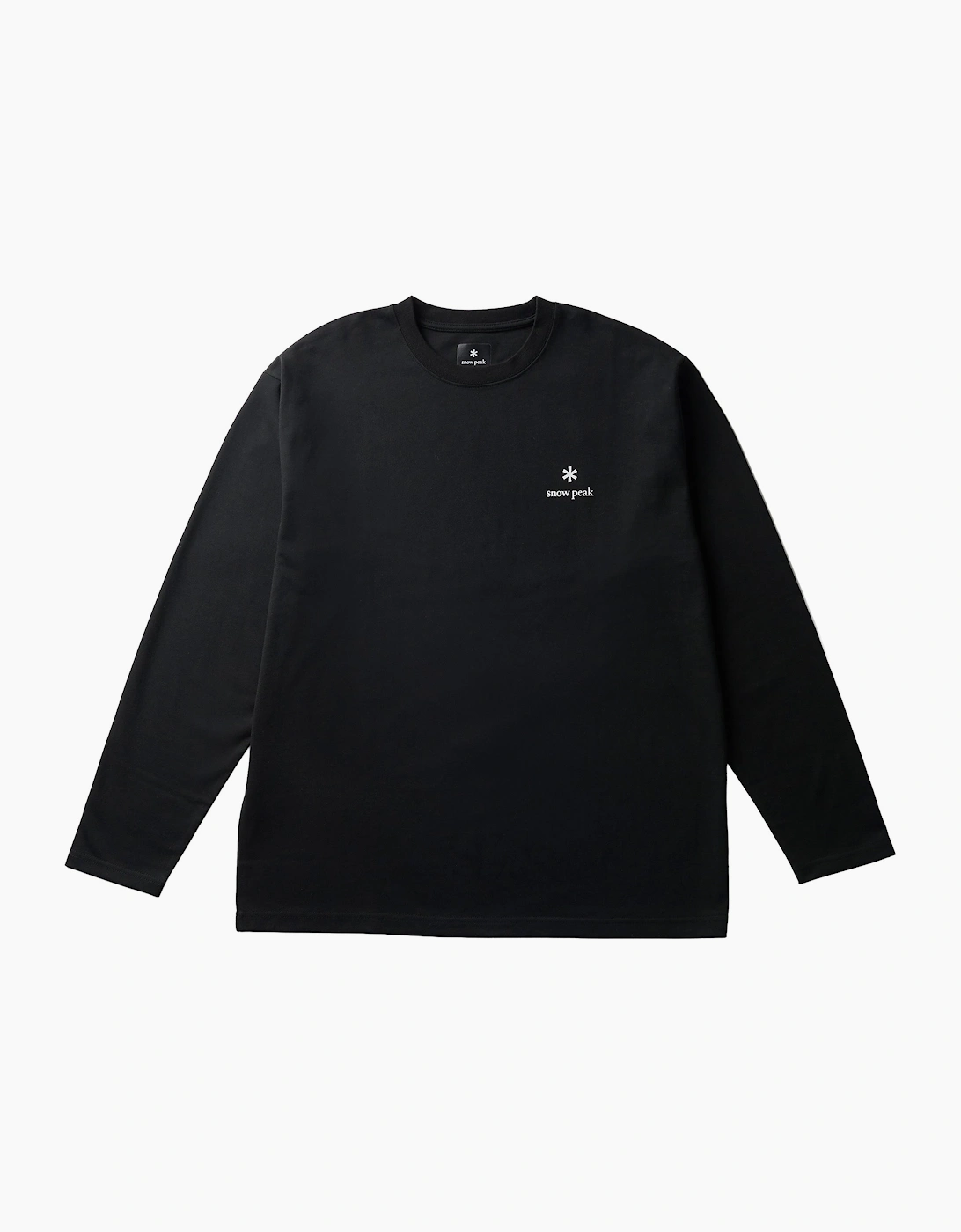 Snowpeak Men's Snow Peak NSD Long Sleeve Logo T-Shirt - Black - Size: 42