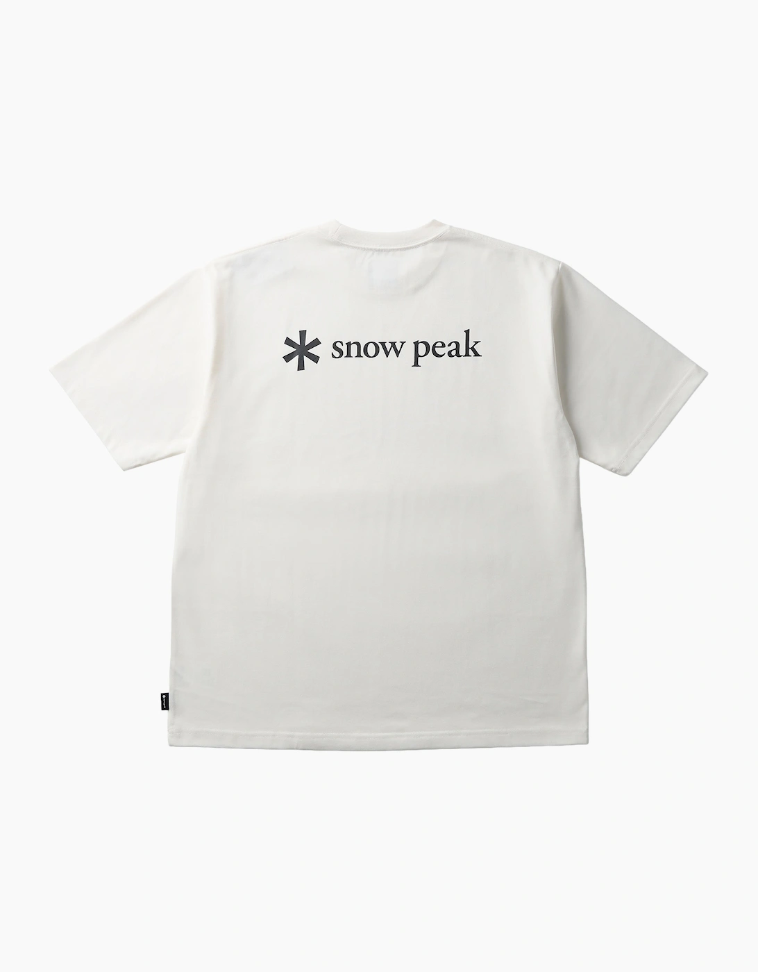 Snowpeak Men's Cream Snow Peak Nsd Back Printed Logo T-Shirt  42 Extra Large