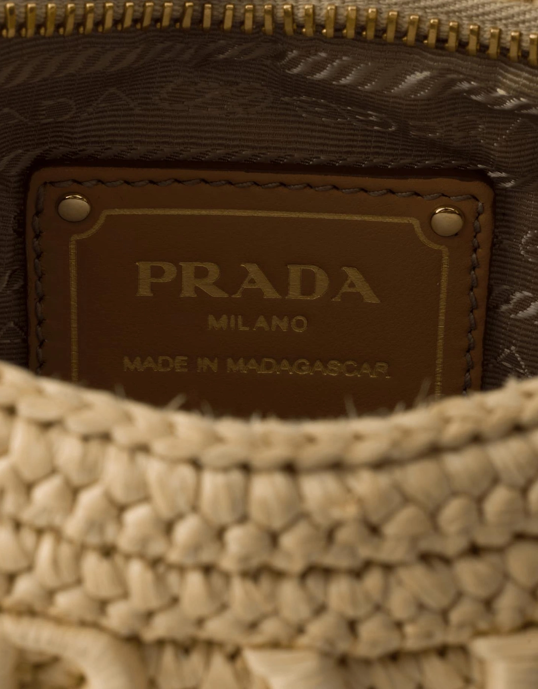 Crochet Arque Bag Natural Brown