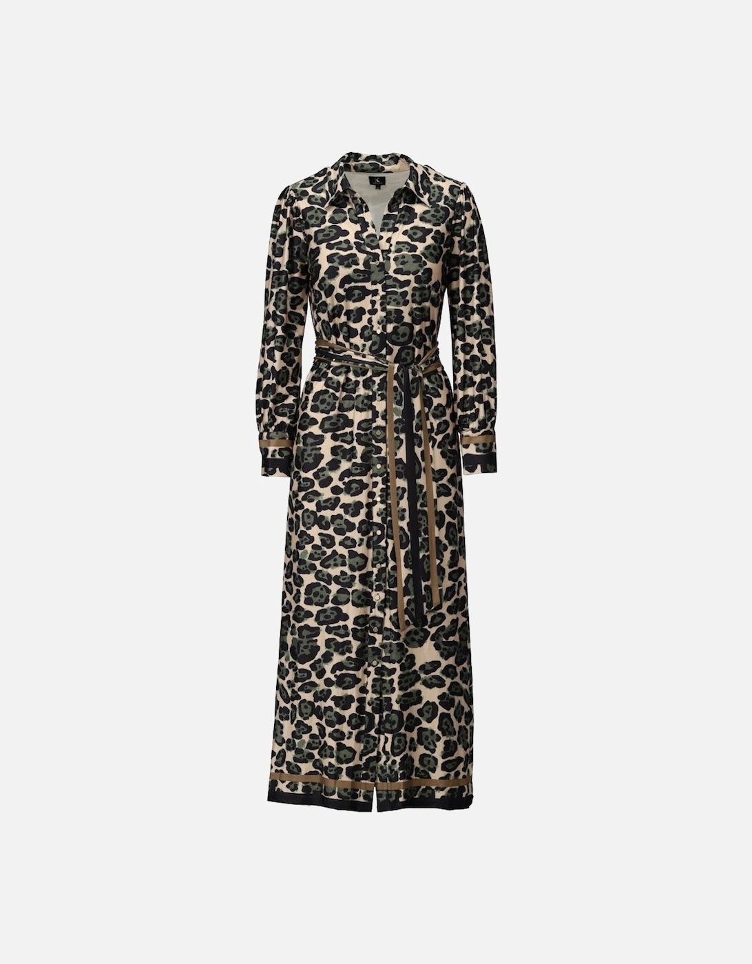Maxi dress with khaki leopard print, 3 of 2