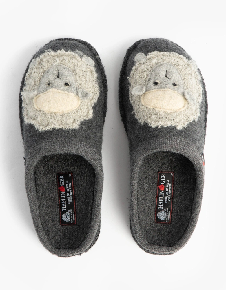 LAMBY Womens Slippers Anthracite