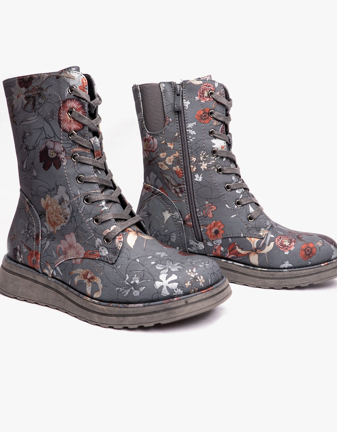 MARTINA4 PRINT FANTASY Womens Ankle Boots Grey