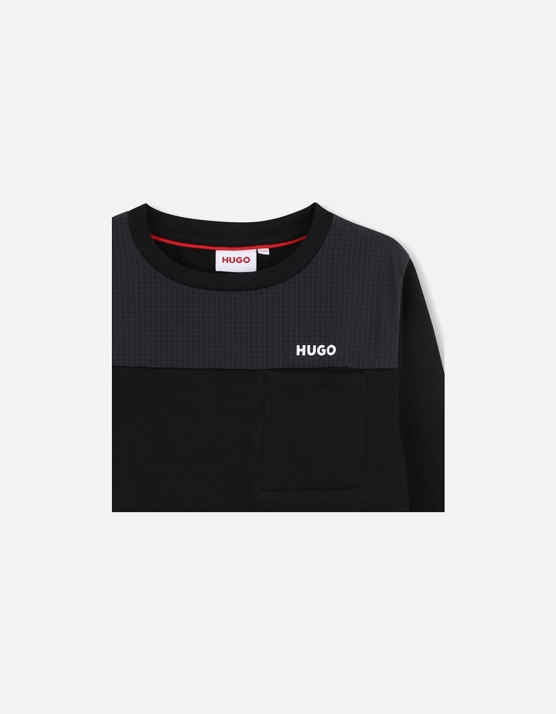 HUGO BLACK BOYS TRACKSUIT G00449/G00477