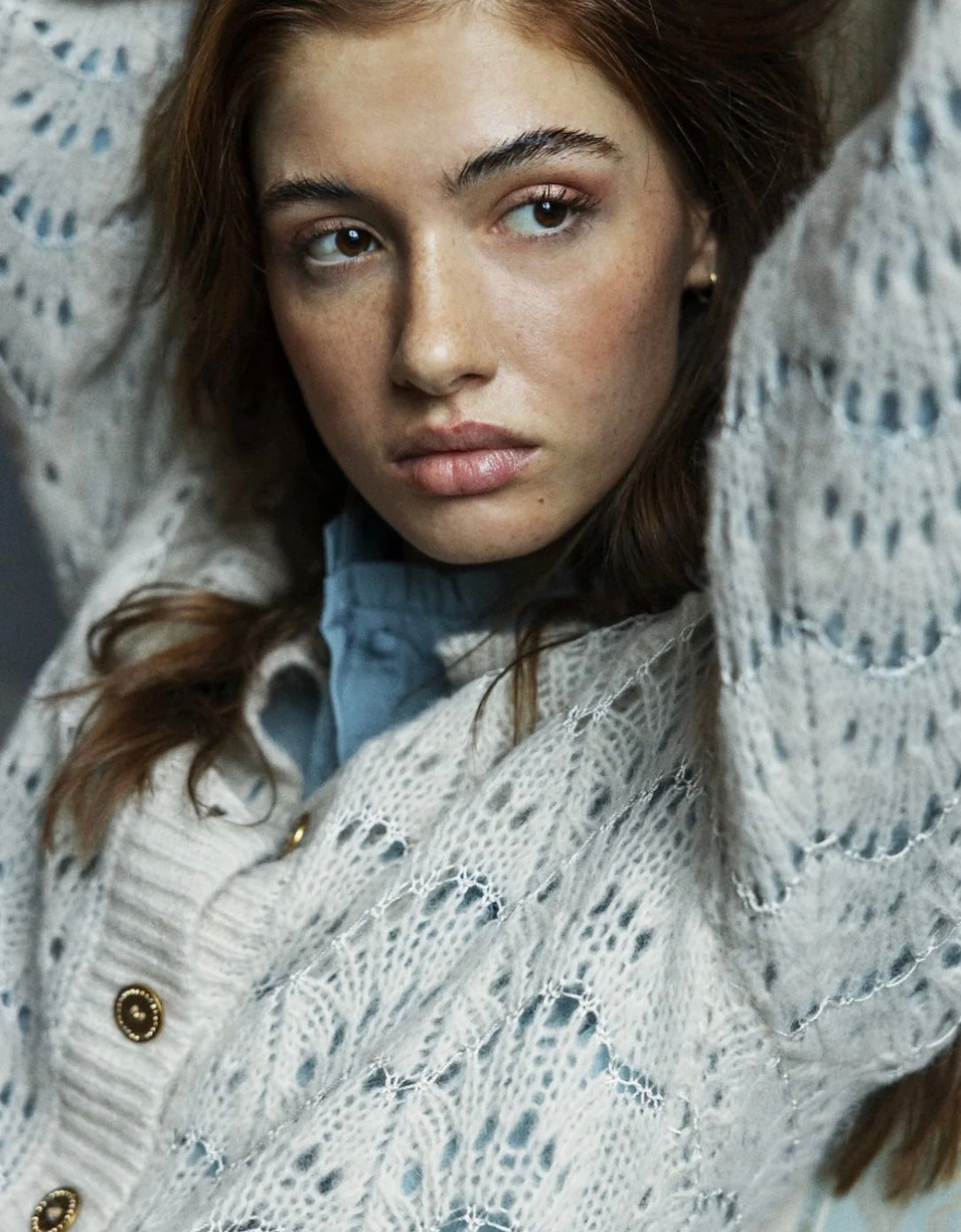 Chrissy Ivory Open Weave Cardigan, 6 of 5