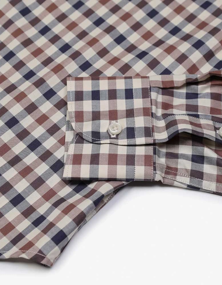 Active Iconic Club Check Shirt Club Check - Beige