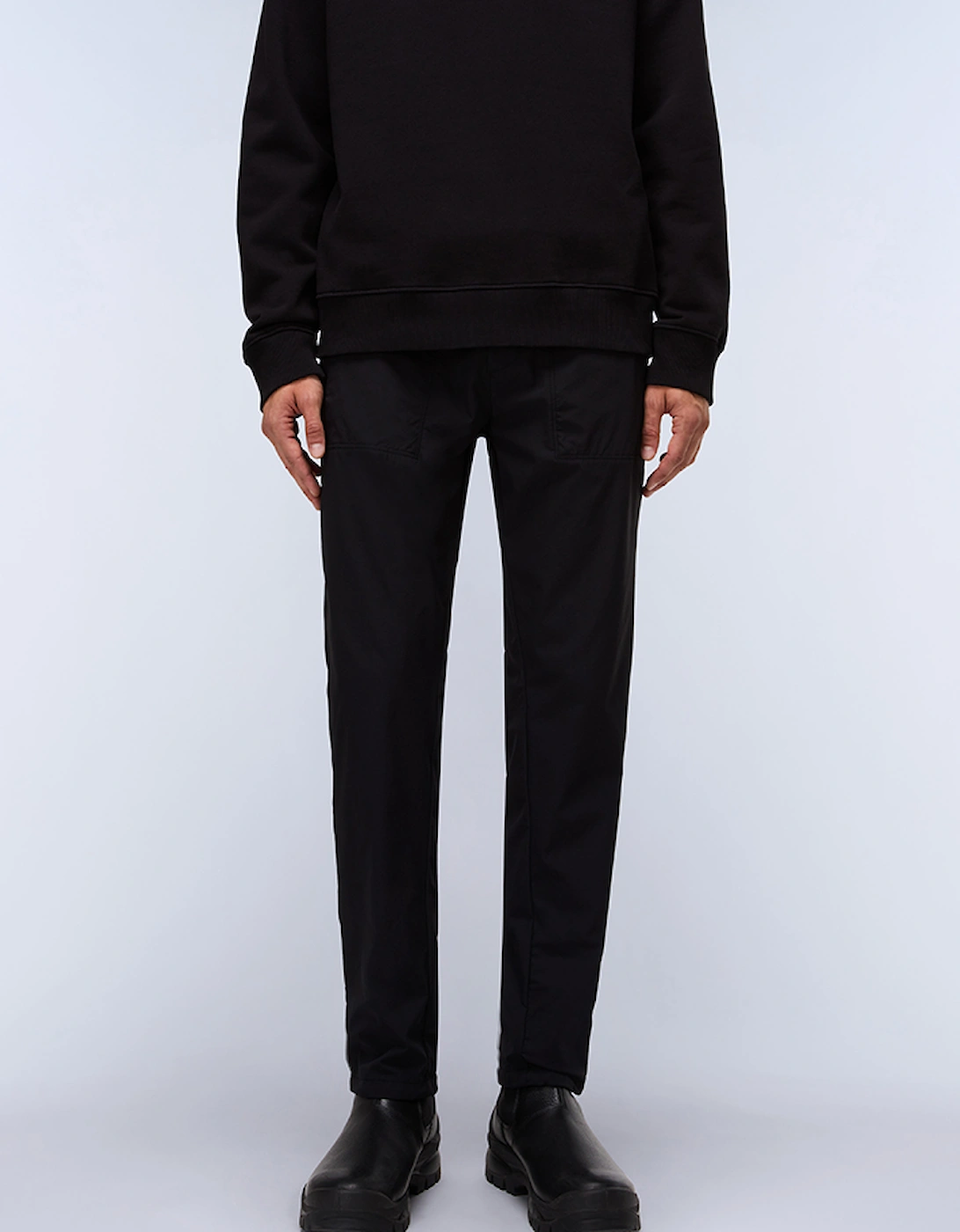 Napapijri Men's Black Sovana Cargo Trousers - Size 38/39