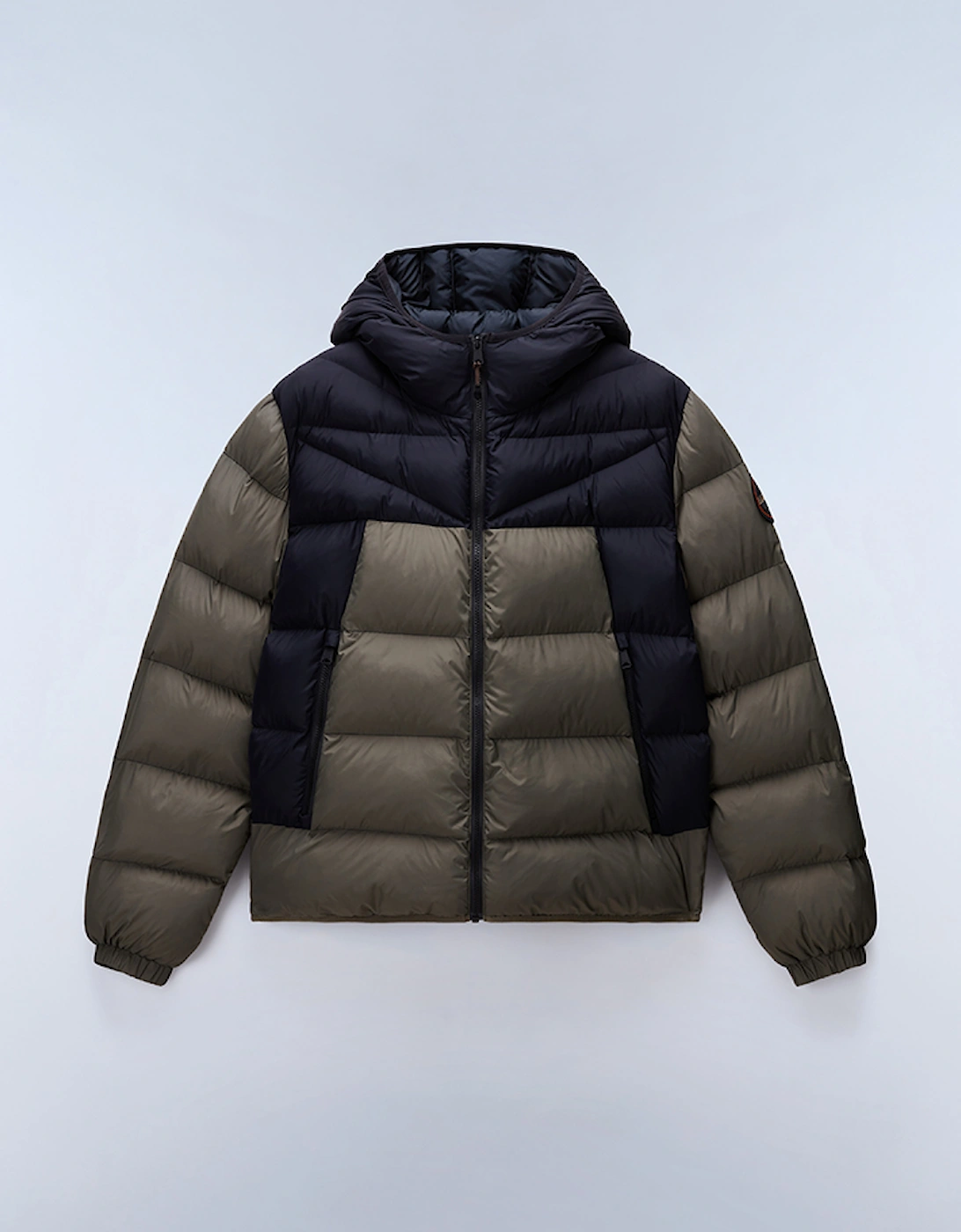 Men's Napapijri Molveno Hooded Puffer Jacket - Navy - Size: 38/Regular