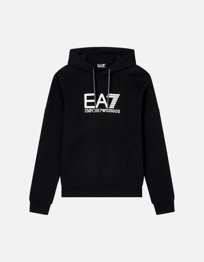 Emporio Armani Visibility Cotton Hoodie Black/White