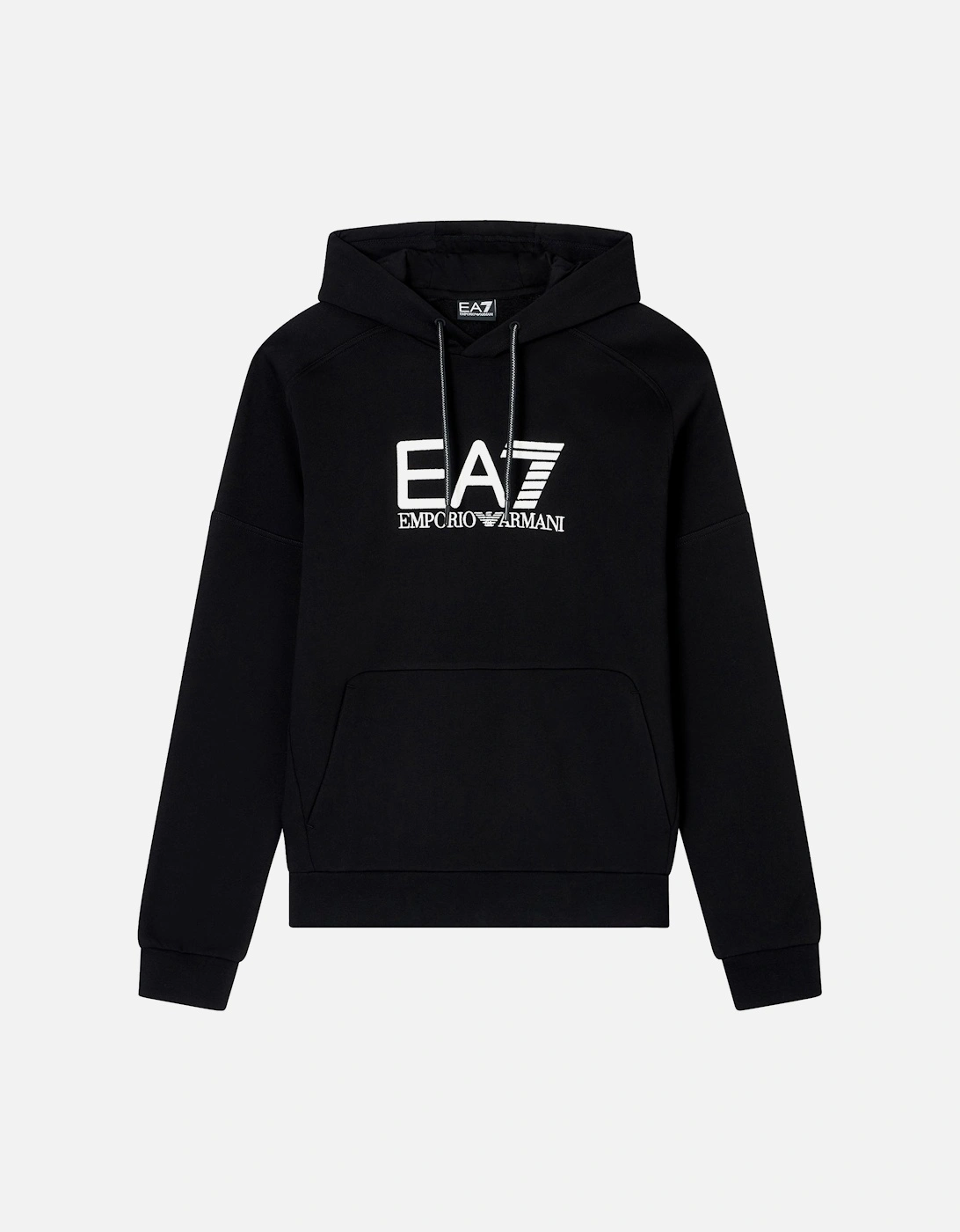 Emporio Armani Visibility Cotton Hoodie Black/White, 5 of 4