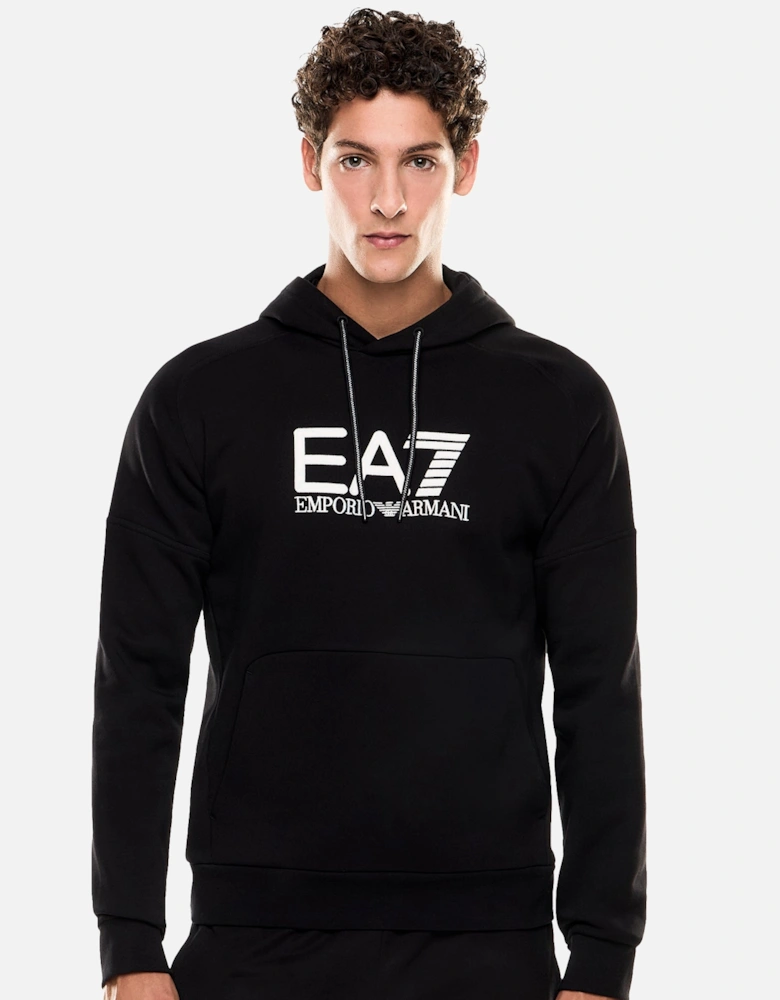 Emporio Armani Visibility Cotton Hoodie Black/White