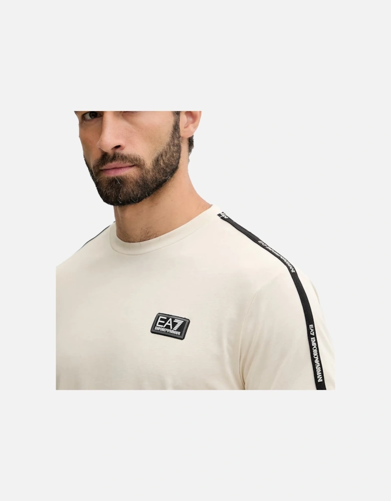 Emporio Armani Logo Series Tape T-Shirt Almond Milk