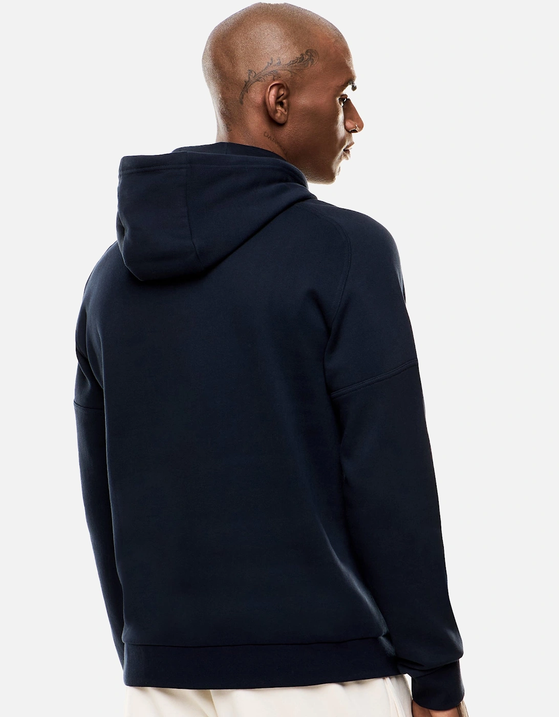 Emporio Armani Visibility Cotton Hoodie Navy/White