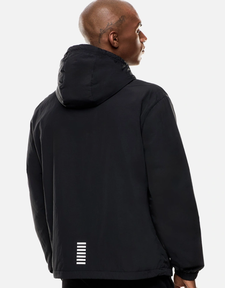 Emporio Armani Core ID Nylon Hooded Jacket Black