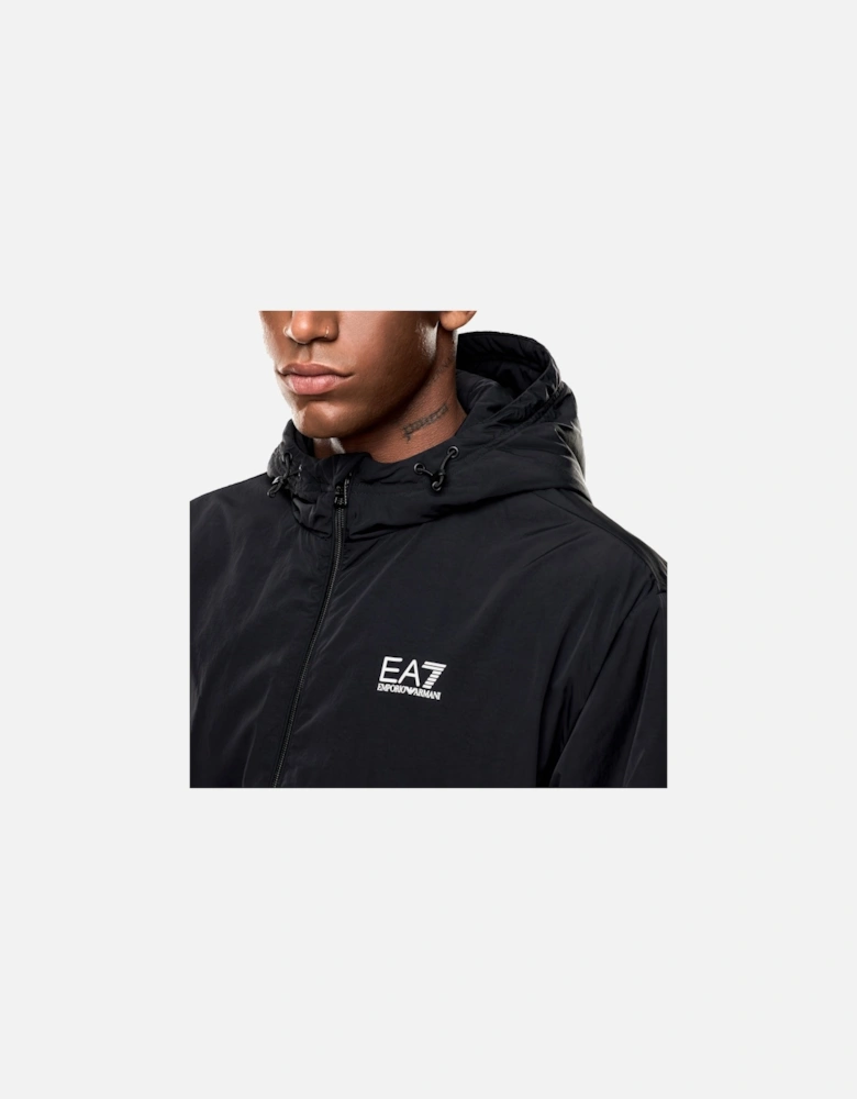Emporio Armani Core ID Nylon Hooded Jacket Black