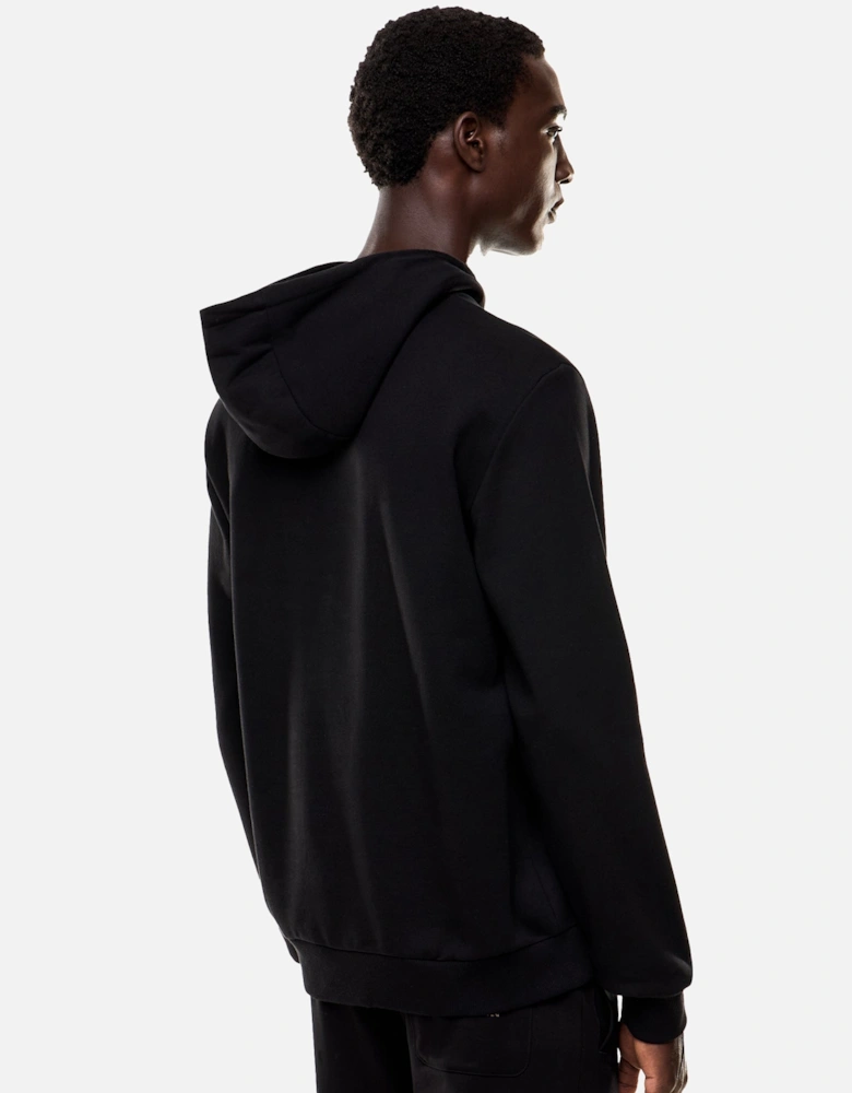 Emporio Armani Logo Series Cotton Hoodie Black/Gold