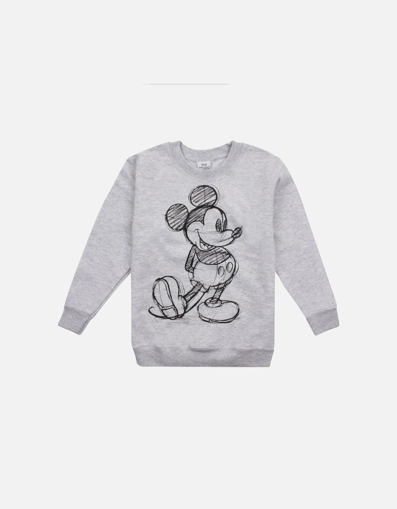 Juniors Mickey Mouse Crewneck Sweatshirt