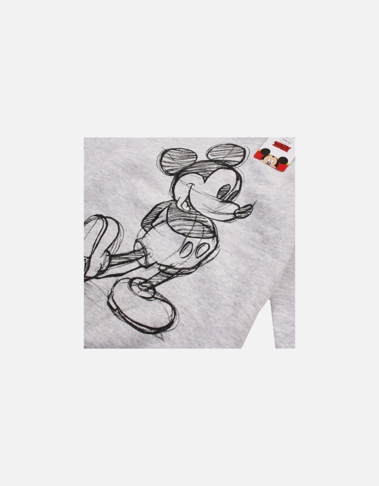 Juniors Mickey Mouse Crewneck Sweatshirt