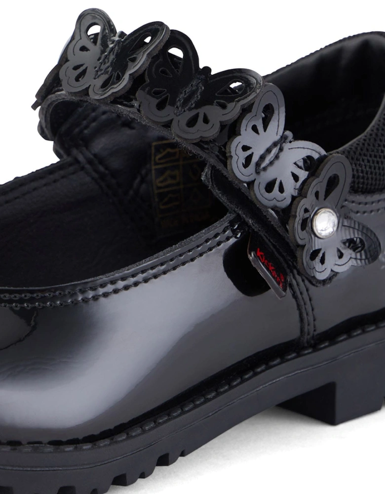 Kids Lachly Butterfly Patent Shoes