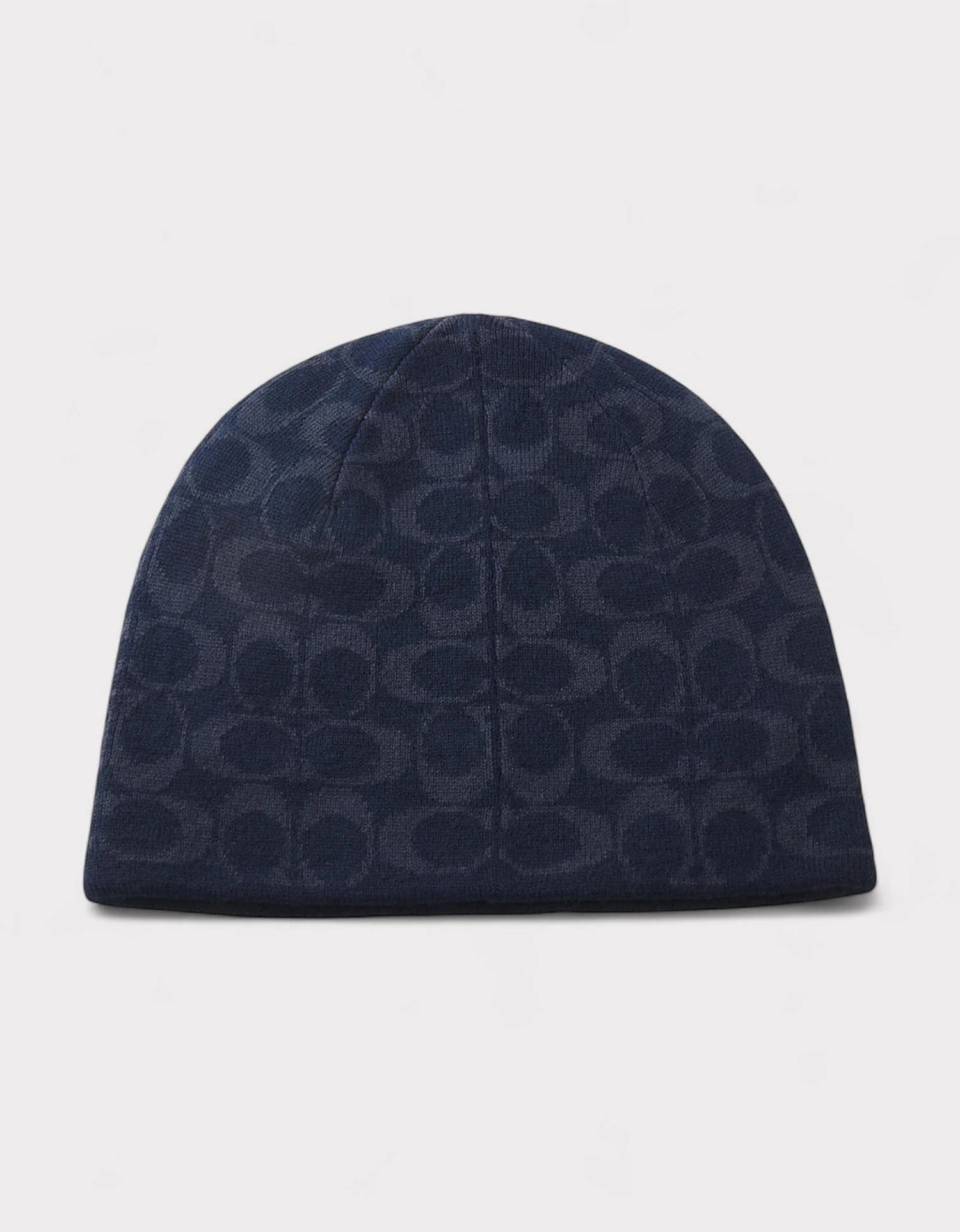 Reversible Signature Beanie Navy