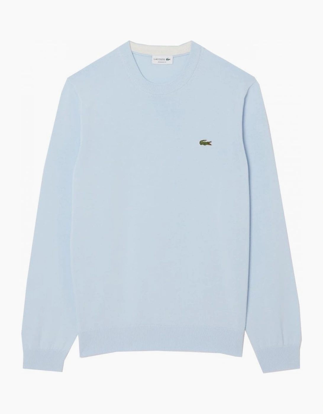 Lacoste Men's Blue Sky Cotton Crew Neck Knit  46 Size 6