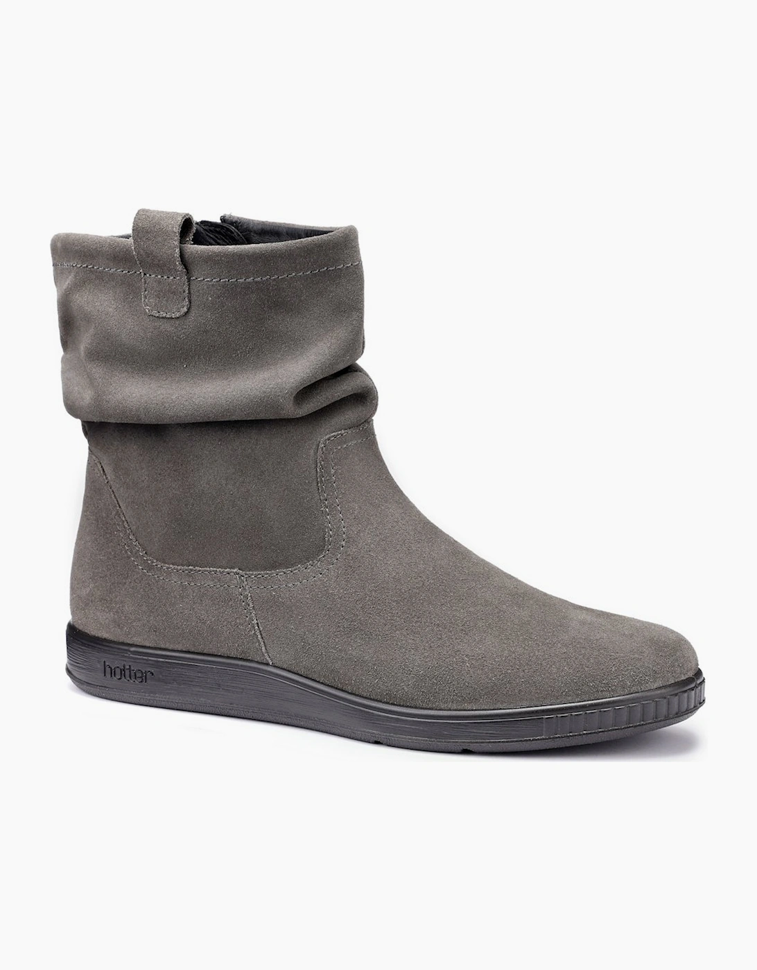 Hotter Women's Grey Sprite Ankle Boots - Size: 7