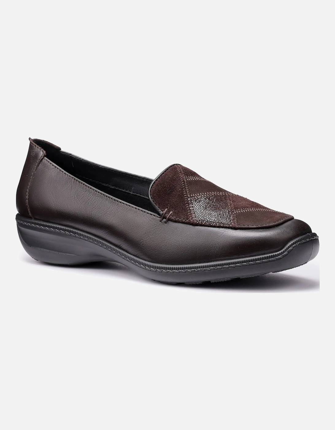 Faith II Womens Wide Fit Slip On Shoes, 4 of 3