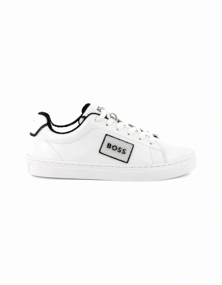 Kids Leather Sneakers White