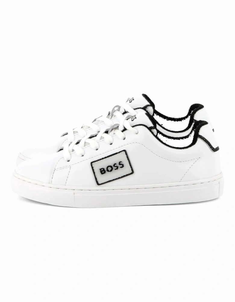 Kids Leather Sneakers White