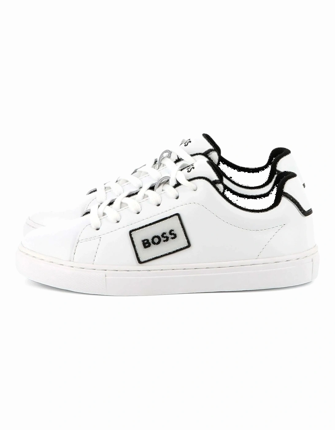 Kids Leather Sneakers White