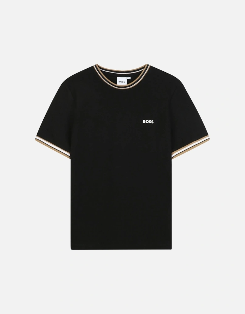 Kids Trim Logo T-shirt Black