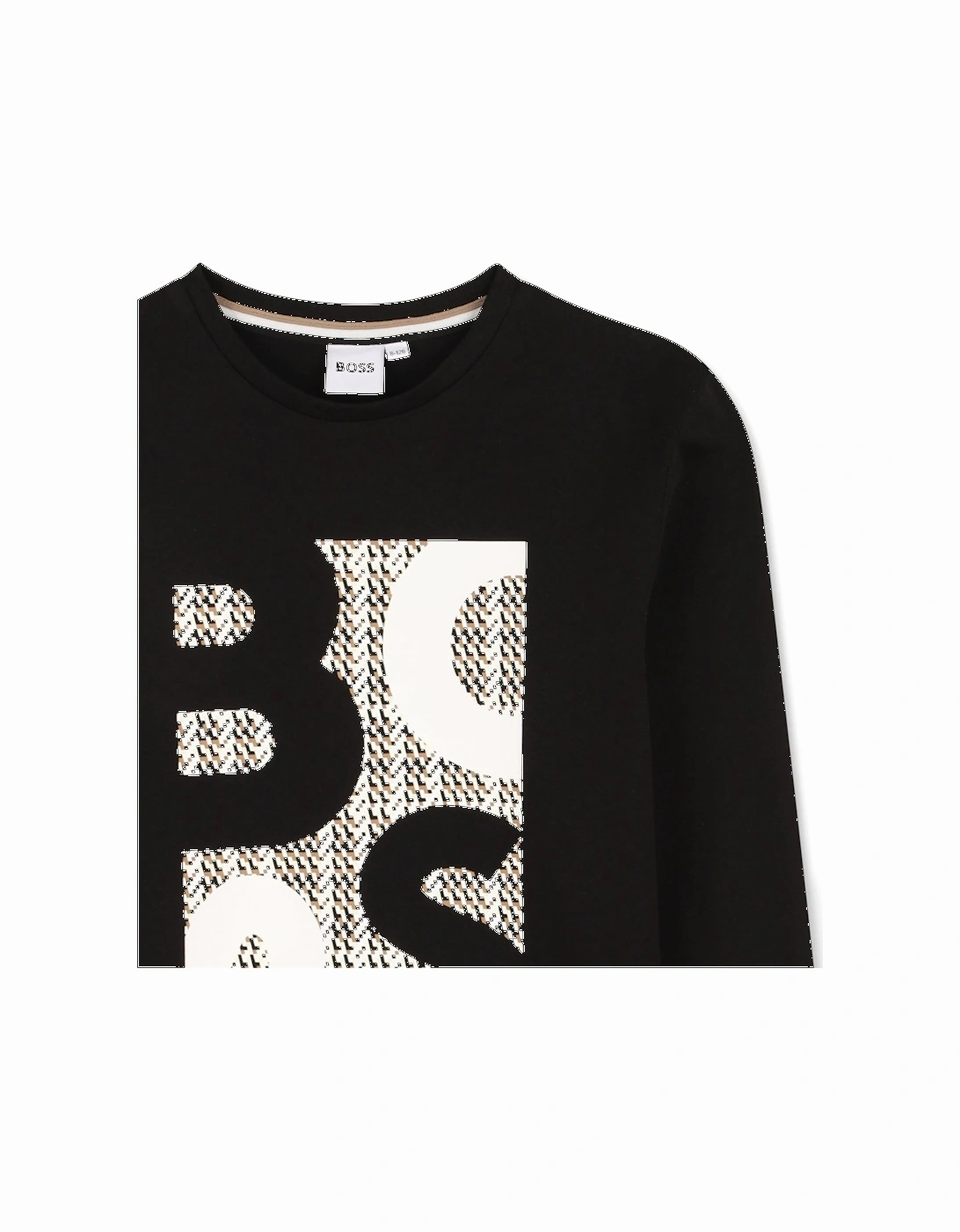 Kids Branded LS T-shirt Black