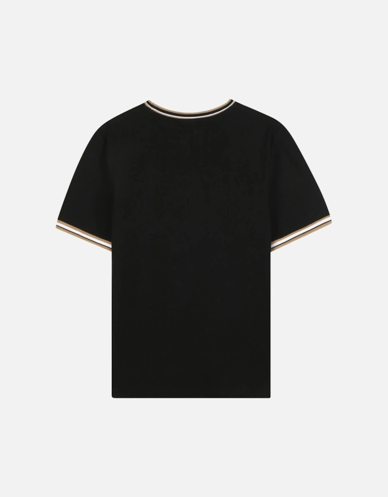 Kids Trim Logo T-shirt Black