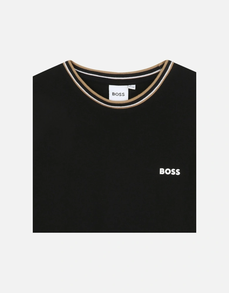 Kids Trim Logo T-shirt Black