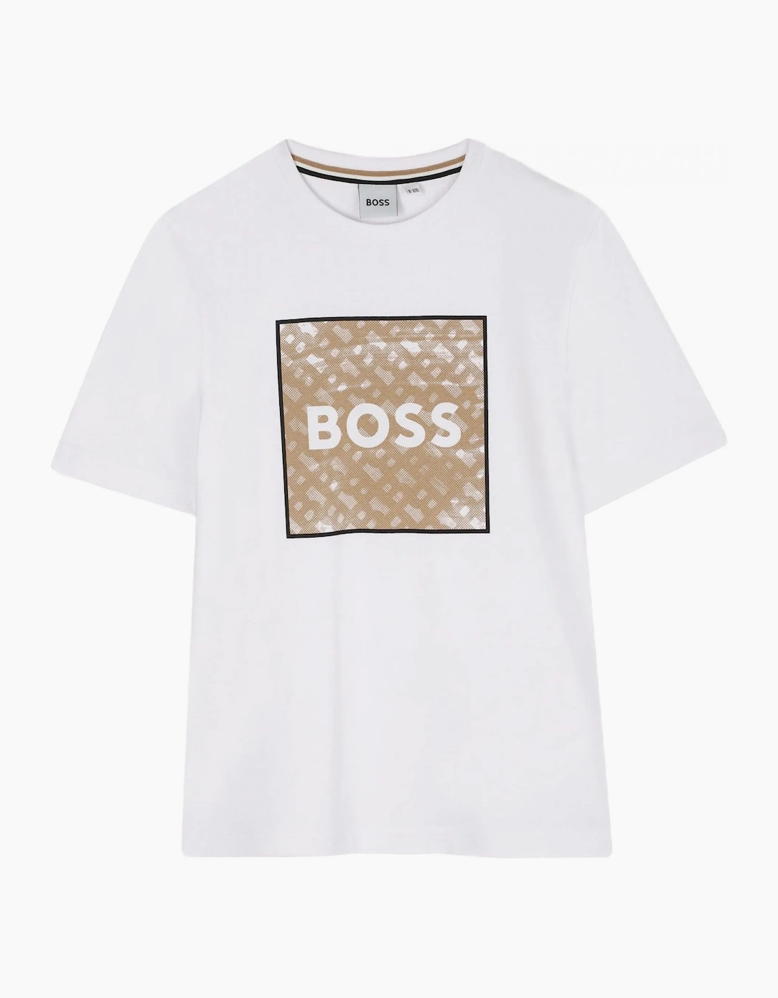 Hugo Boss Kids Square Logo T-shirt White - Size: 8Y