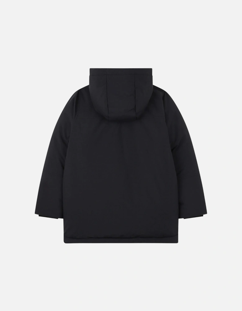 Kids Padded Down Parka Black