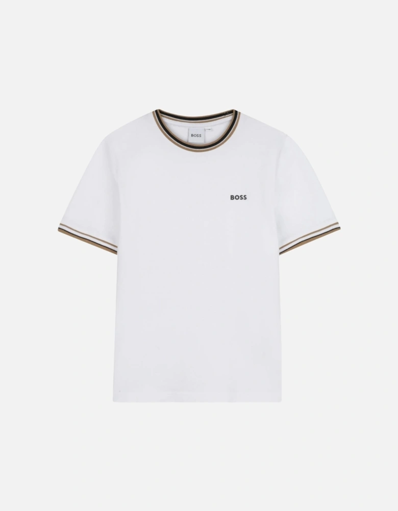 Kids Trim Logo T-shirt White