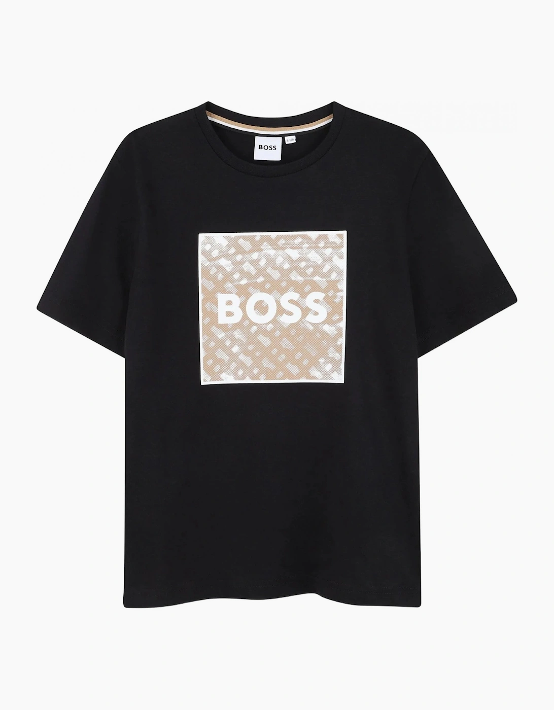 Hugo Boss Kids Square Logo T-shirt Black - Size: 10Y