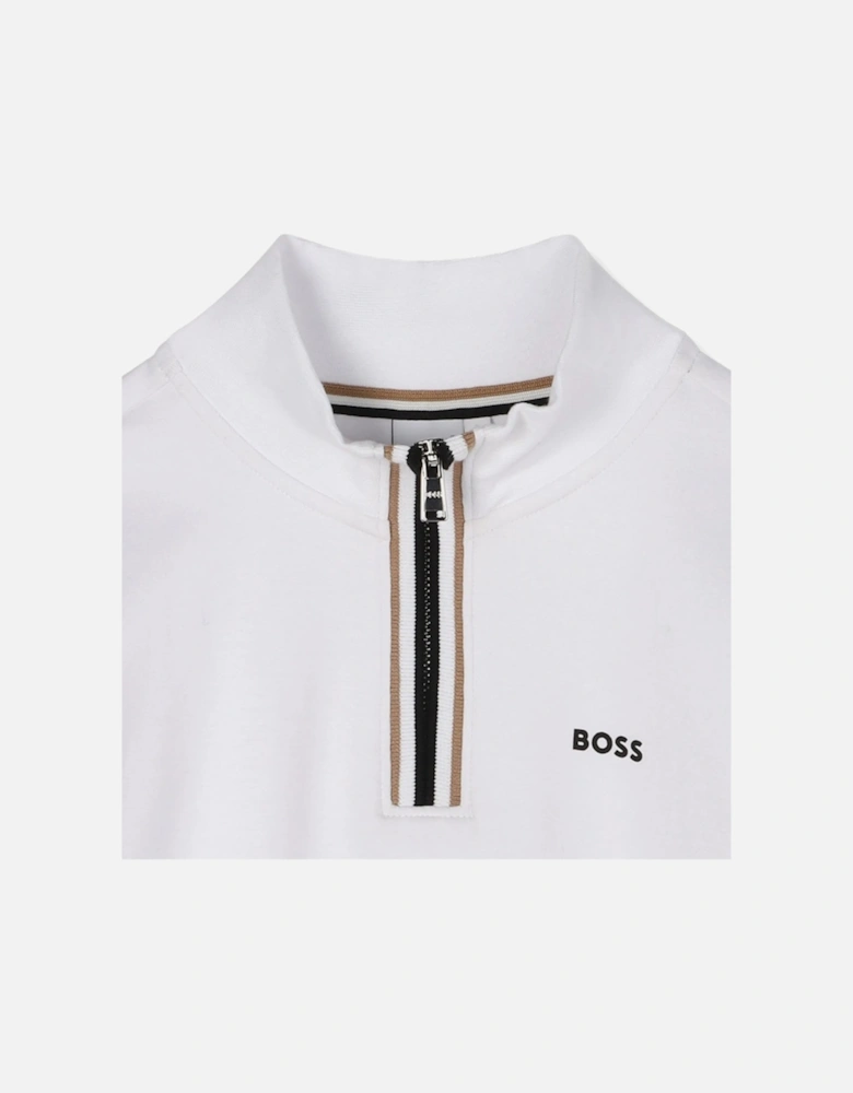Kids 1/4 Zip Sweatshirt White
