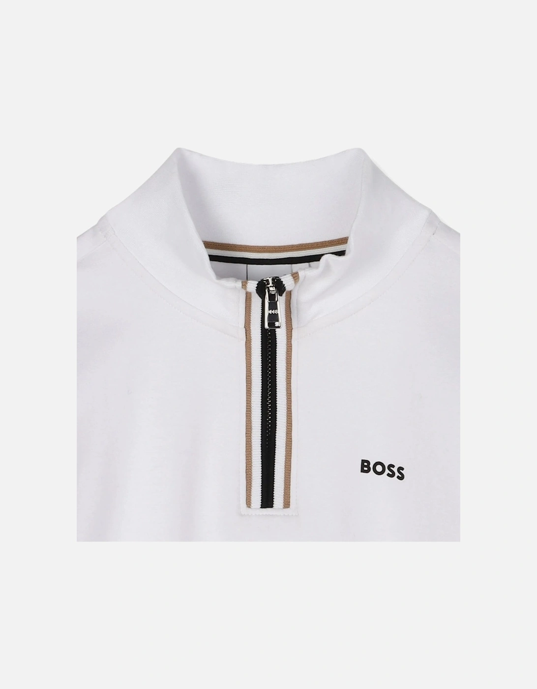 Kids 1/4 Zip Sweatshirt White