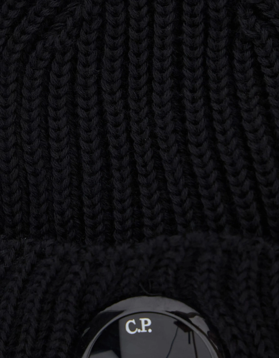 Single Lens Merino Wool Beanie Black