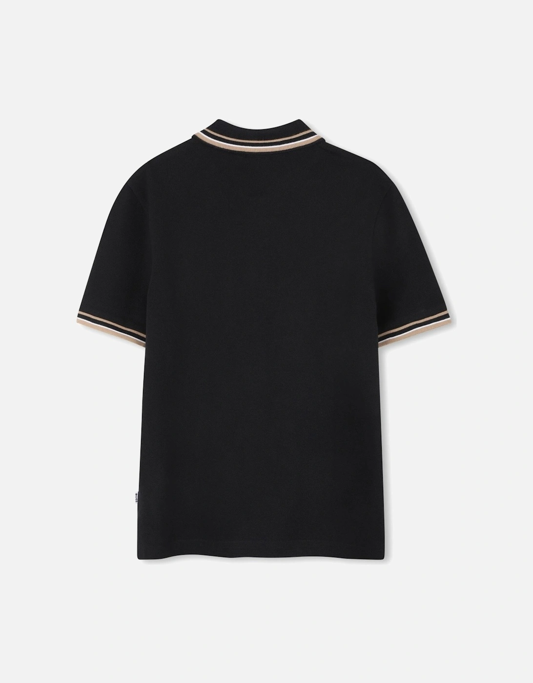 Kids Branded Polo Shirt Black