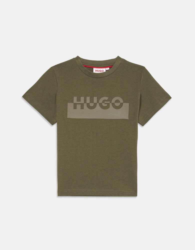 HUGO KHAKI BOYS T SHIRT G00433