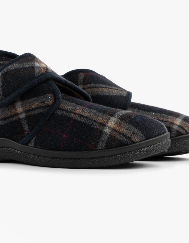 Jo & Joe CECIL Mens Bootie Slippers Navy