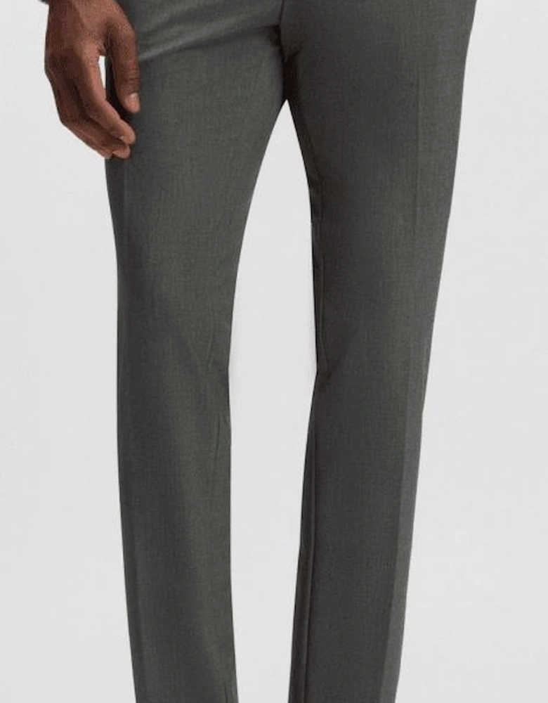 P-Genius Slim Fit Grey Suit Trousers